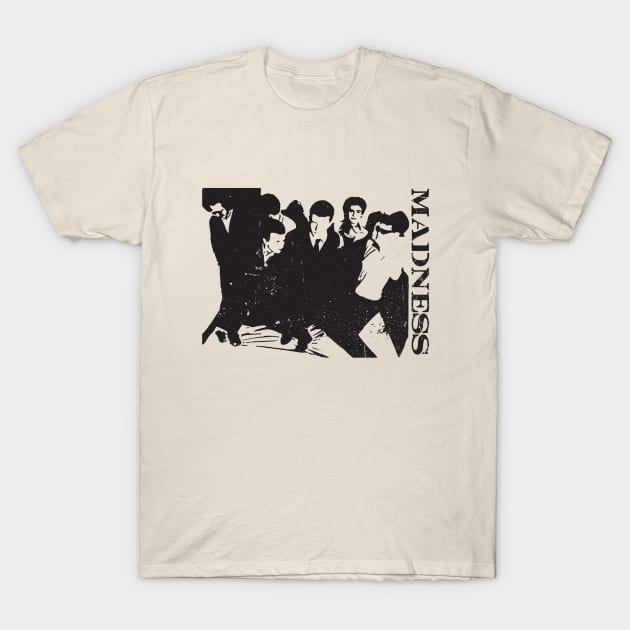 Madness - Silhouette Retro Black T-Shirt by Skate Merch